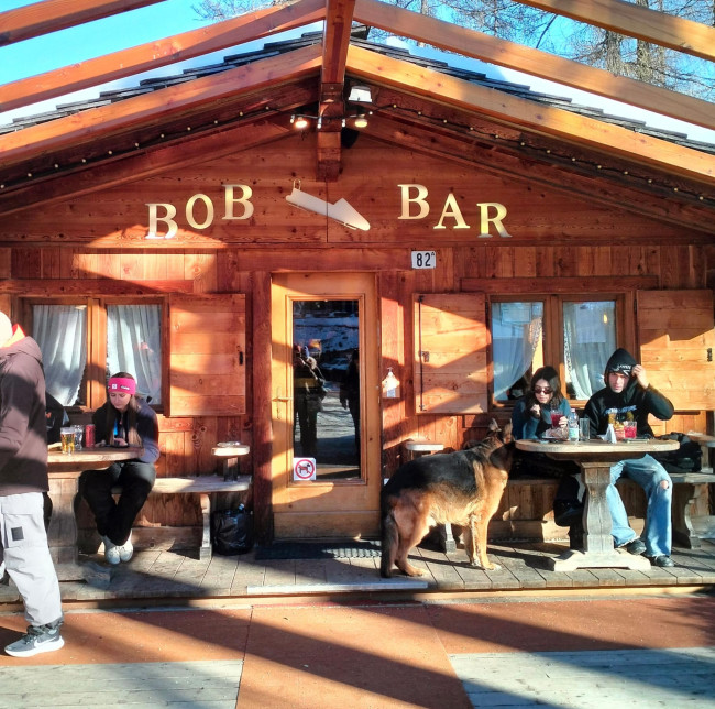 Il "Bob Bar" sopra la pista Eugenio Monti. Foto Michele Argenta